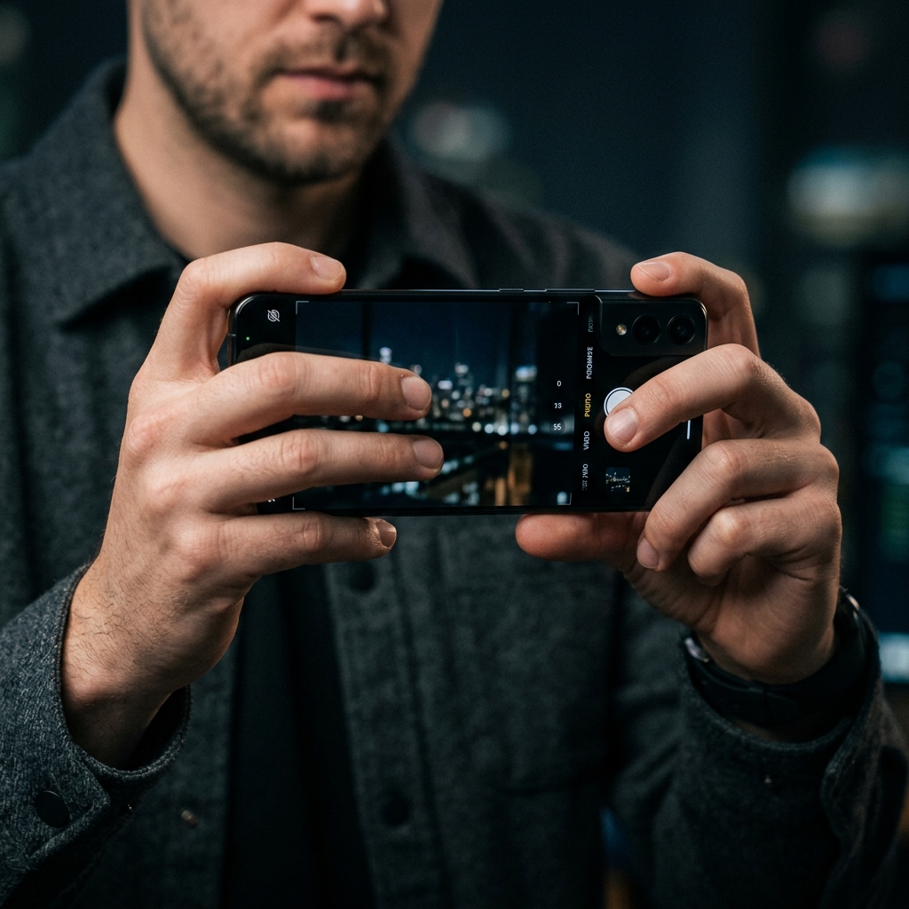 Stable Two-Handed Mobile Photography Grip