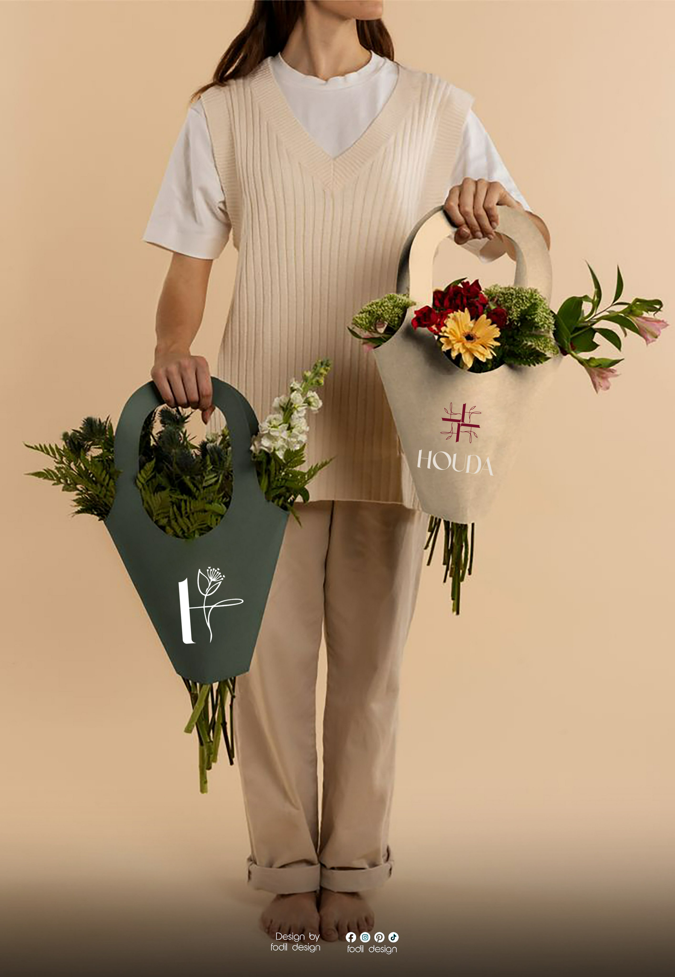 Flower Cones Mockup